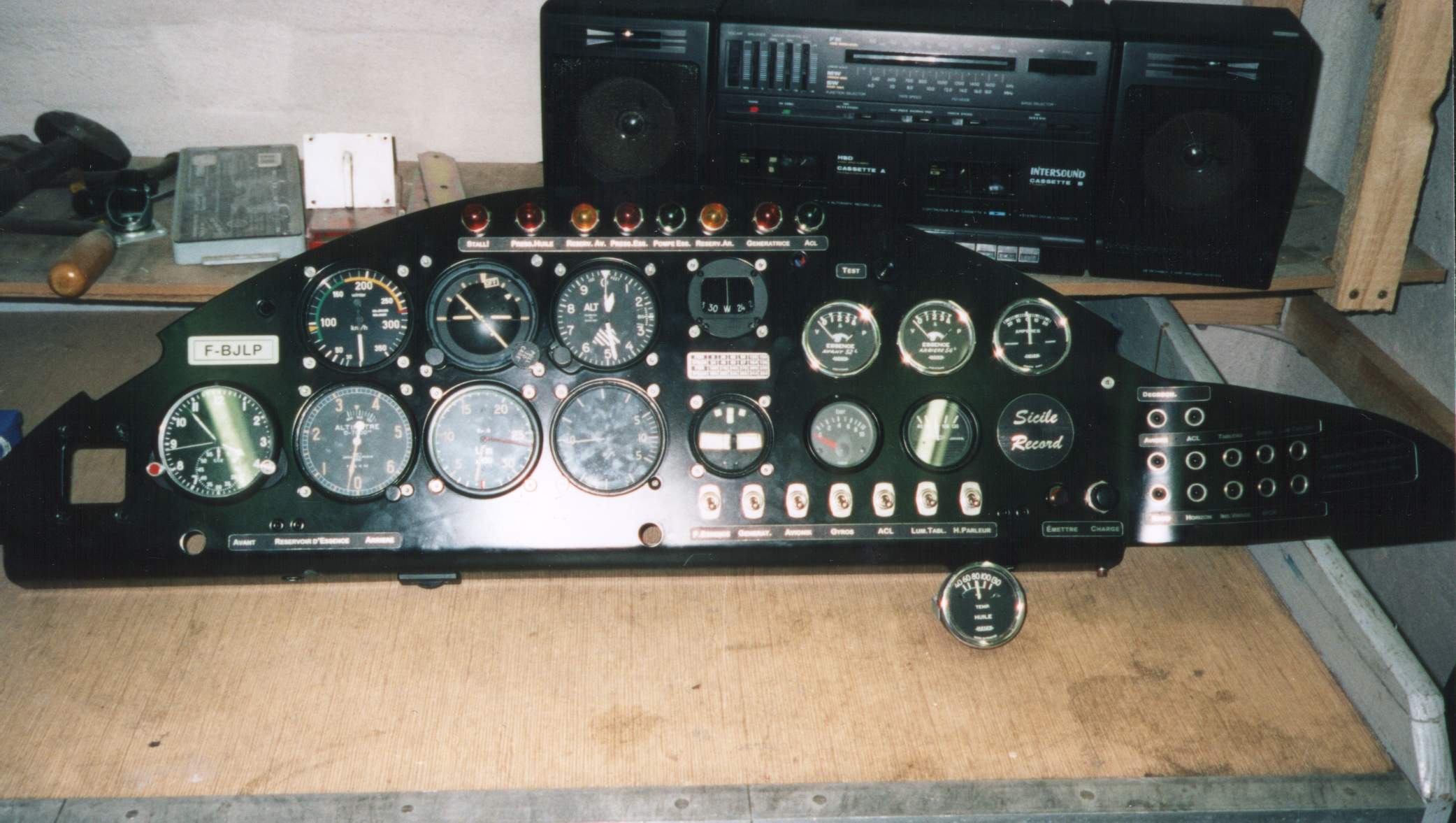 Jodel DR.1051 and DR.1051M1 Series Aircraft Panel Layout & Equipment